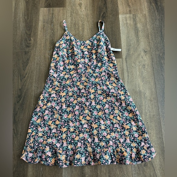 Old Navy Floral dress.  Women’s size large. New! Cami style. Linen blend. - Picture 1 of 10
